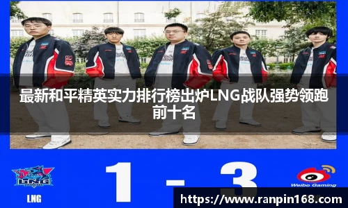 最新和平精英实力排行榜出炉LNG战队强势领跑前十名