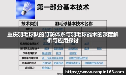 重庆羽毛球队的盯防体系与羽毛球战术的深度解析与应用探讨